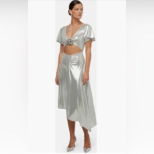 We Wore What Asymmetrical Cutout Dress Sz XS